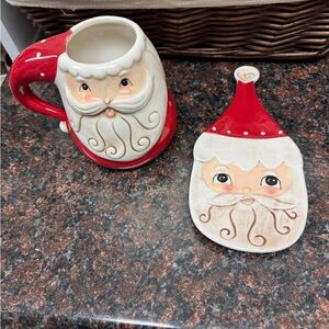 Transpac Santa Claus Mug and Plate Set